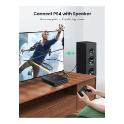 Кабель мультимедийный Ugreen Optical Toslink 1.0m AV122 black Фото 5