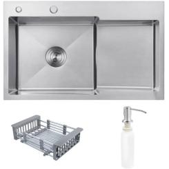 Мойка кухонная Kroner Geburstet-7848LHM Фото