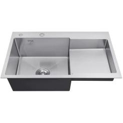 Мойка кухонная Kroner Geburstet-7848LHM Фото 2