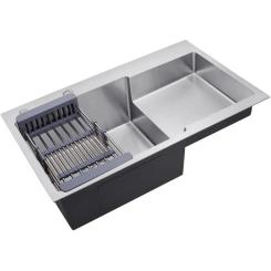 Мойка кухонная Kroner Geburstet-7848LHM Фото 5