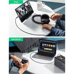 Кабель мультимедийный Ugreen USB-C to 3.5mm M 1.0m CM450 Фото 7