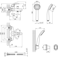 Смеситель Agua Leon-C060 Фото 6
