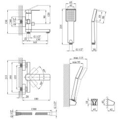Смеситель Kroner KRM Ems - C060 Фото 7