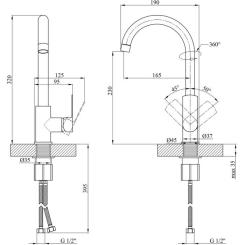 Смеситель Kroner Main-C030 Фото 8