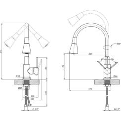 Смеситель Kroner Klassisch-ESG034 Фото 8