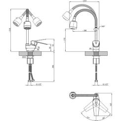 Смеситель Kroner Odra-C038-1 Фото 6