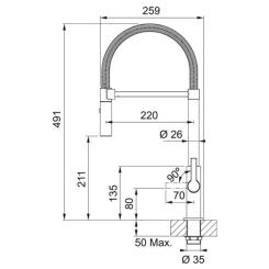 Смеситель Franke Maris Slim SemiPro Фото 5