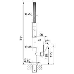 Смеситель Franke Maris Slim SemiPro Фото 6
