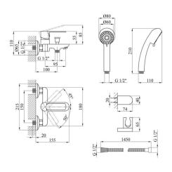 Смеситель Kroner Bremen-C060 Фото 8