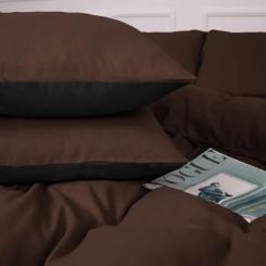 Постельное белье MirSon 002-003 Black/Brown Фланель 2x143x210 Семейный Фото 5