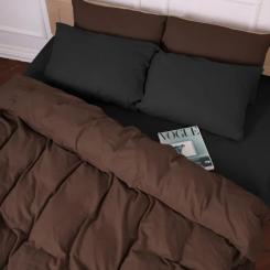 Постельное белье MirSon 002-003 Black/Brown Фланель 2x143x210 Семейный Фото 6