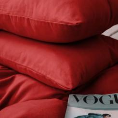 Постельное белье MirSon 009 Red Фланель 2x143x210 Семейный Фото 2