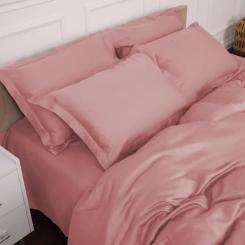 Постельное белье MirSon Tencel №02 Pink 2x160x220 Семейный Евро Фото 5