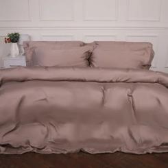 Постельное белье MirSon Tencel №08 Beige 175х210 двуспальный Фото