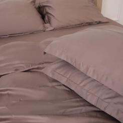 Постельное белье MirSon Tencel №08 Beige 175х210 двуспальный Фото 4