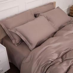 Постельное белье MirSon Tencel №08 Beige 175х210 двуспальный Фото 7