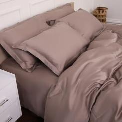 Постельное белье MirSon Tencel №08 Beige 175х210 двуспальный Фото 8