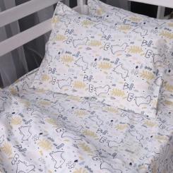 Постельное белье MirSon 011 Dino Фланель 200x220 Евро Фото 1