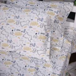 Постельное белье MirSon 011 Dino Фланель 200x220 Евро Фото 2