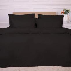 Постельное белье MirSon 002 Black Фланель 200х220 Євро Фото 5