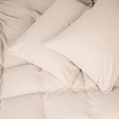 Постельное белье MirSon 007 Milk Фланель 200х220 Євро Фото