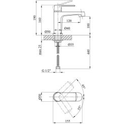 Смеситель Kroner Armada-C010 Фото 6