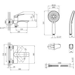 Смеситель Kroner Graz-GRP060 Фото 8