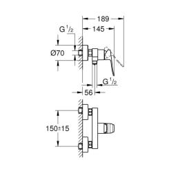 Смеситель Grohe QuickFix Dice Фото 3