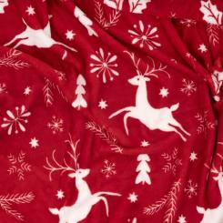 Плед Ardesto Christmas Flannel 160х200см, 100% поліестер, олені Фото 2