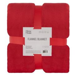 Плед Ardesto Flannel 160х200см, 100% поліестер, червоний Фото