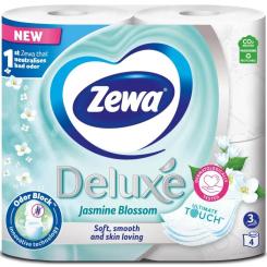 Туалетная бумага Zewa Deluxe Жасмин 3 шари 4 рулони Фото
