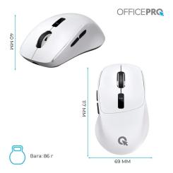 Мышка OfficePro M398W Wireless/Bluetooth White Фото 11