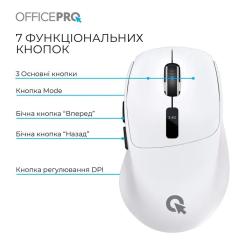 Мышка OfficePro M398W Wireless/Bluetooth White Фото 4
