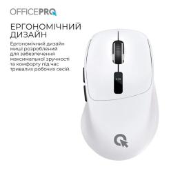 Мышка OfficePro M398W Wireless/Bluetooth White Фото 5