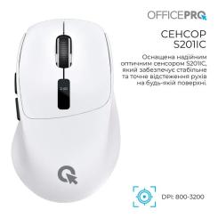 Мышка OfficePro M398W Wireless/Bluetooth White Фото 6