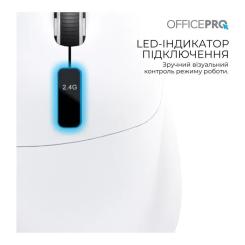 Мышка OfficePro M398W Wireless/Bluetooth White Фото 7
