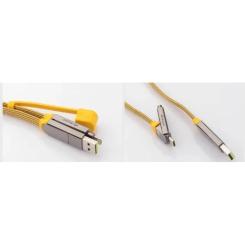 Дата кабель Rolling Square 6in1 inCharge XL 0.3m yellow Фото 3