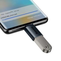 Переходник Baseus OTG USB 3.1 AF to USB-C blue Фото 4