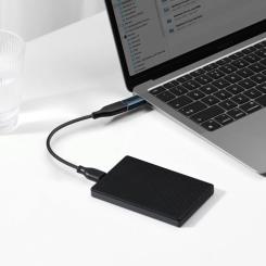 Переходник Baseus OTG USB 3.1 AF to USB-C blue Фото 6
