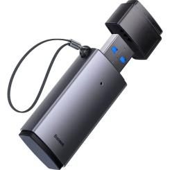 Считыватель флеш-карт Baseus USB to SD/TF gray Фото 1