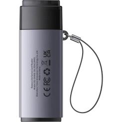Считыватель флеш-карт Baseus USB to SD/TF gray Фото 3