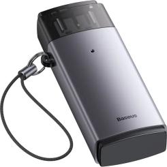 Считыватель флеш-карт Baseus USB to SD/TF gray Фото 4