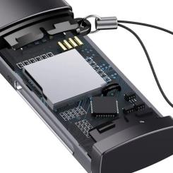 Считыватель флеш-карт Baseus USB to SD/TF gray Фото 5