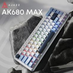 Клавиатура Ajazz AK680 MAX Magnetic Switch RGB USB White Фото 2