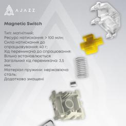 Клавиатура Ajazz AK680 MAX Magnetic Switch RGB USB White Фото 3