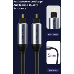 Кабель мультимедийный Cabletime Optical Toslink 1.0m Фото 6