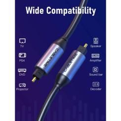 Кабель мультимедийный Cabletime Optical Toslink 1.0m Фото 7