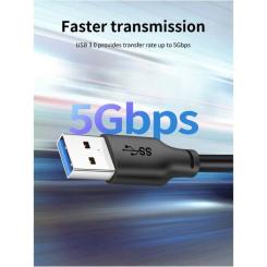 Дата кабель Cabletime USB 3.0 AM to USB-C 1.5m Фото 6