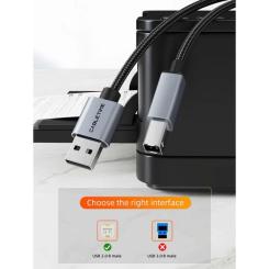 Кабель для принтера Cabletime USB 2.0 AM/BM 2.0m Фото 3