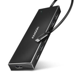 Концентратор AXAGON USB-C to 7xUSB 3.0 black Фото